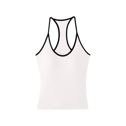 Silk Contrasting Stitch Camisole