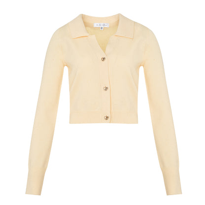 Narcissus Yellow Glow Knit Cardigan