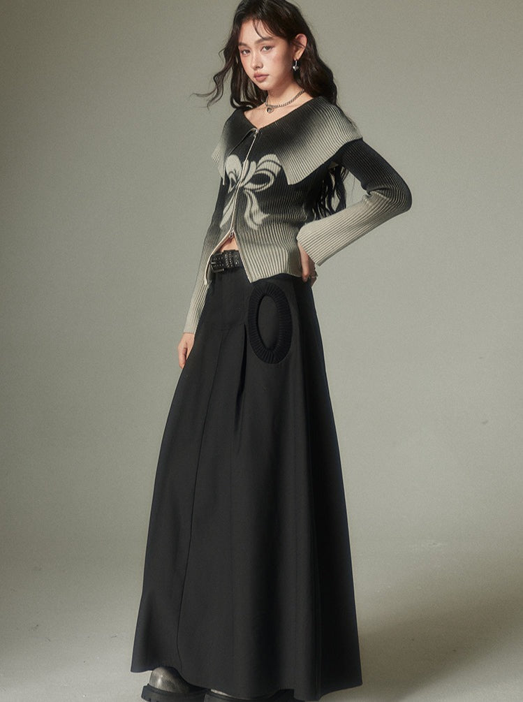 A-line versatile long skirt