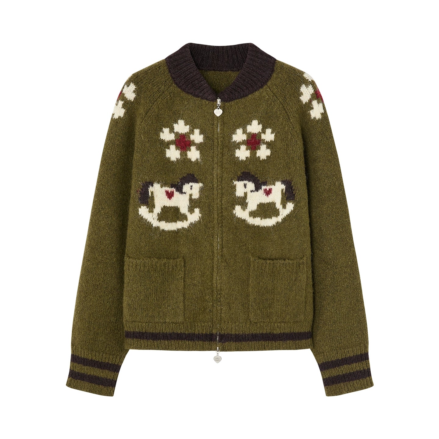 Heart Pony Knitted Cardigan