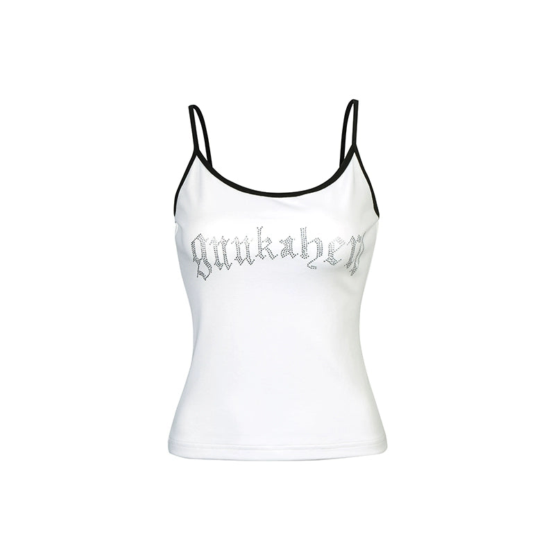 Slim White Sleeveless Top