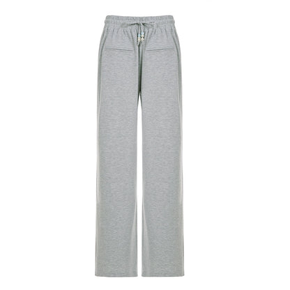 Gray Beaded Sweatpants