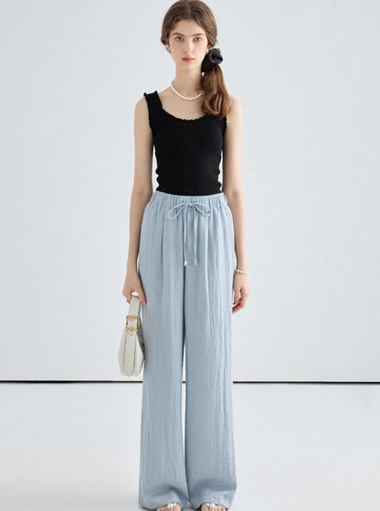 Lace Collar Camisole Pants Set-Up