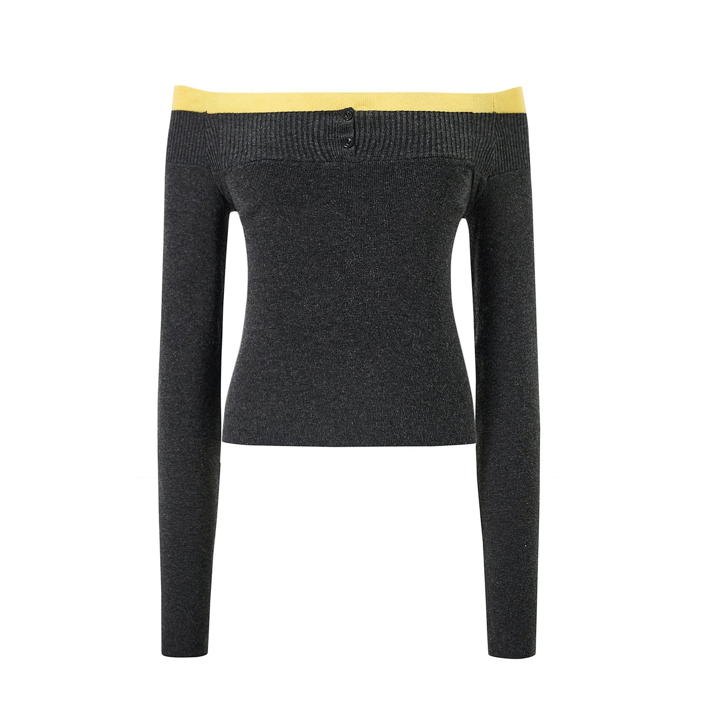 One-shoulder Knit Top