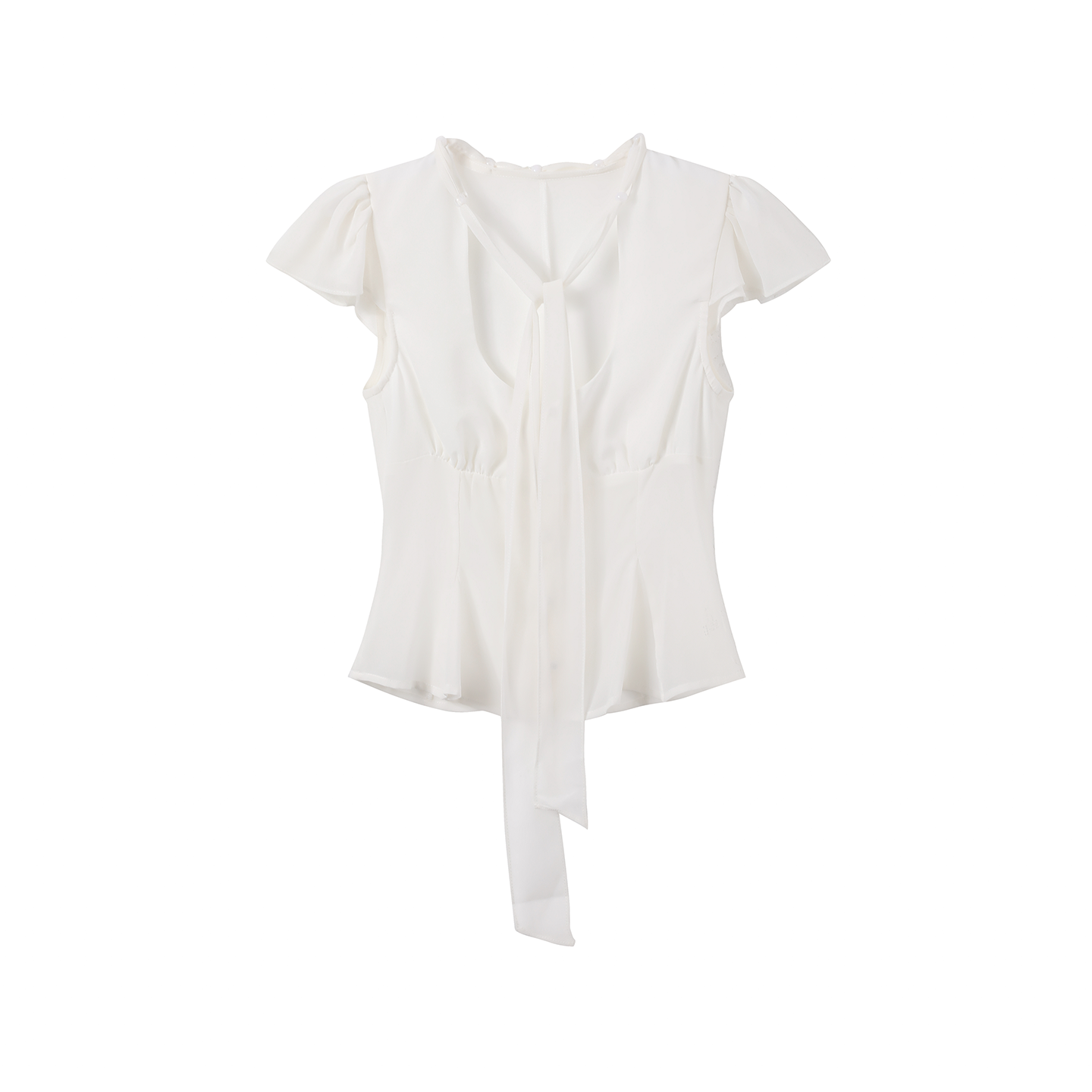 Lace-Up Waist Ruffled Skirt Set-Up