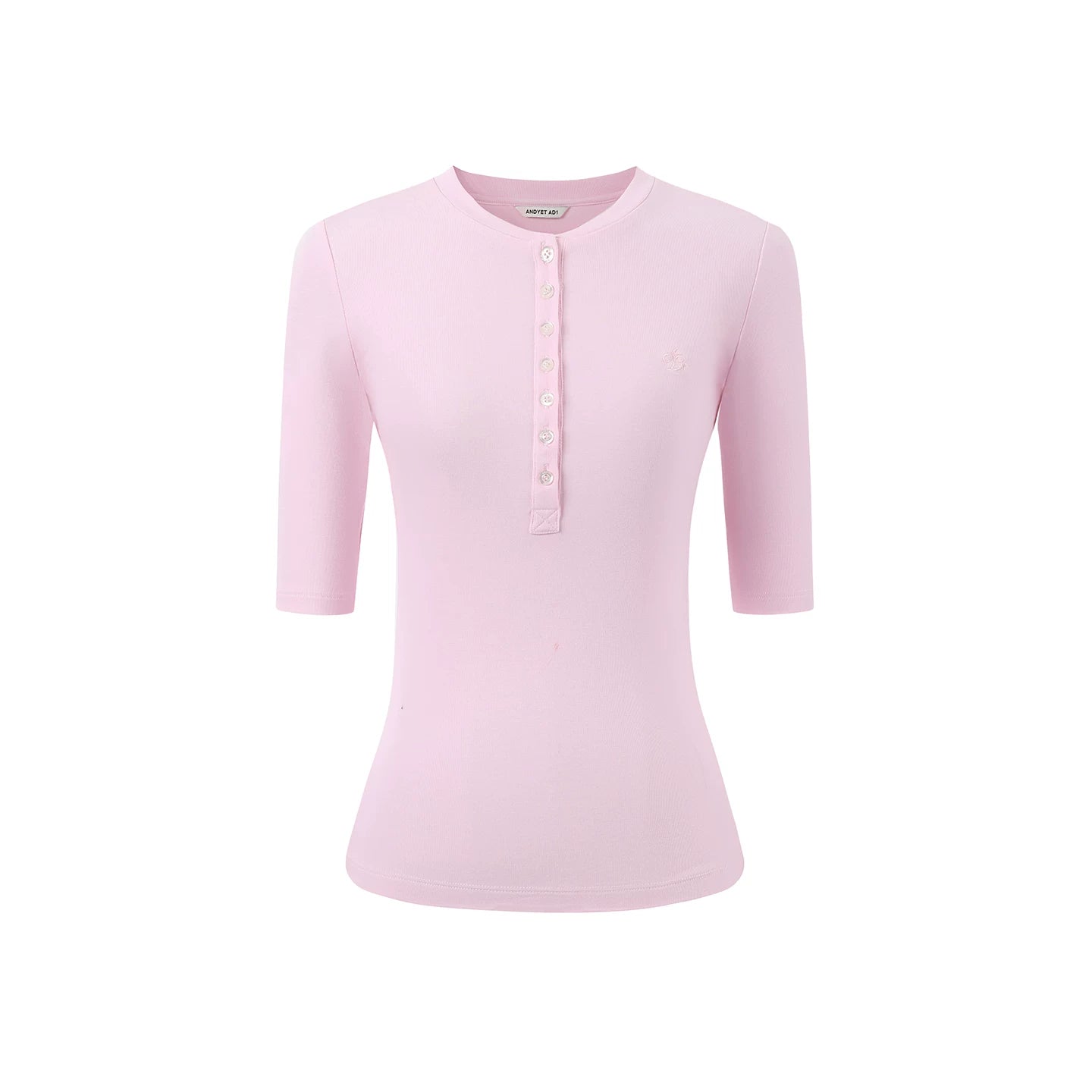 Versatile Slim-Fit Henley Top