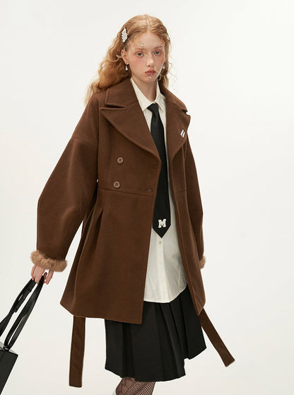 Long Sleeve Tweed Coat