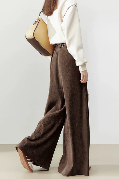 Loose Wide-Leg Mopping Pants