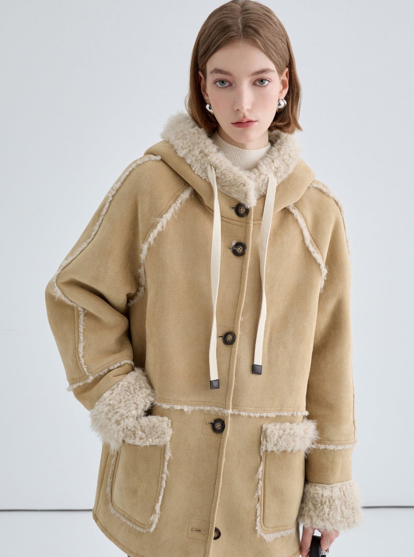 Thickened Warm Hooded Coat