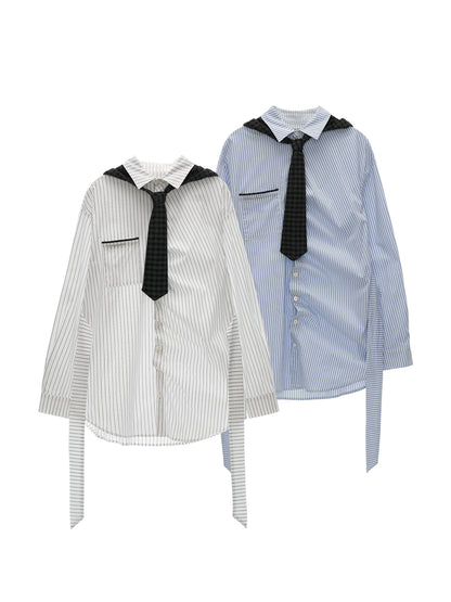 Long Striped Long Sleeve Shirt