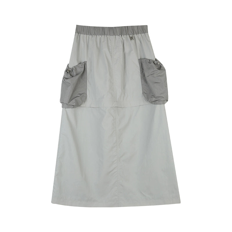 Detachable Zipper Two-Wear Skirt