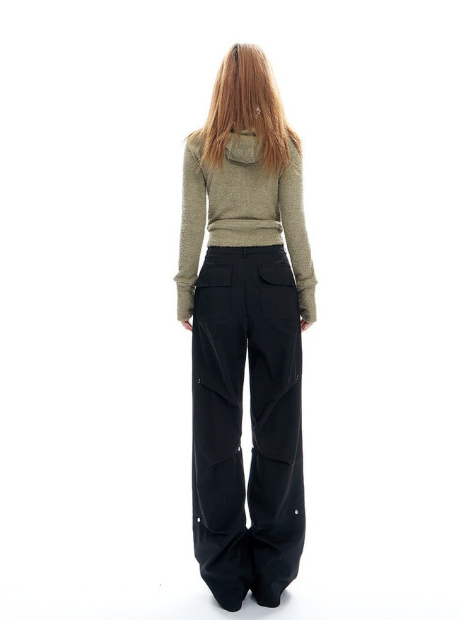 American Low Sized Loose Straight Leg Pants