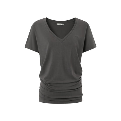 Effortless V-Neck Bat Sleeve Top