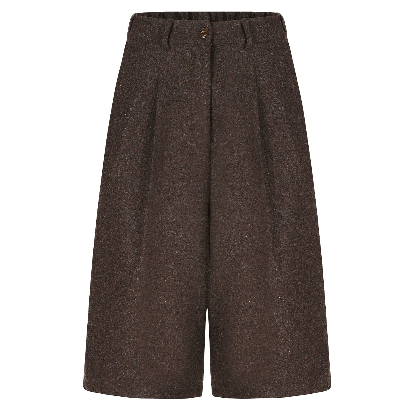 Woolen Cropped Suit Pants