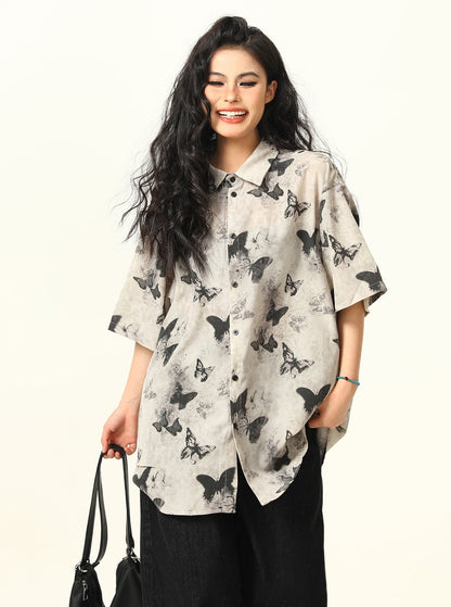 Chinese Butterfly Vintage Shirt