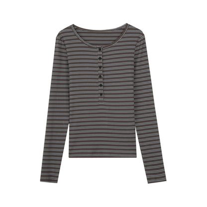 Open Front Long-Sleeved T-shirt & Vest Set-Up