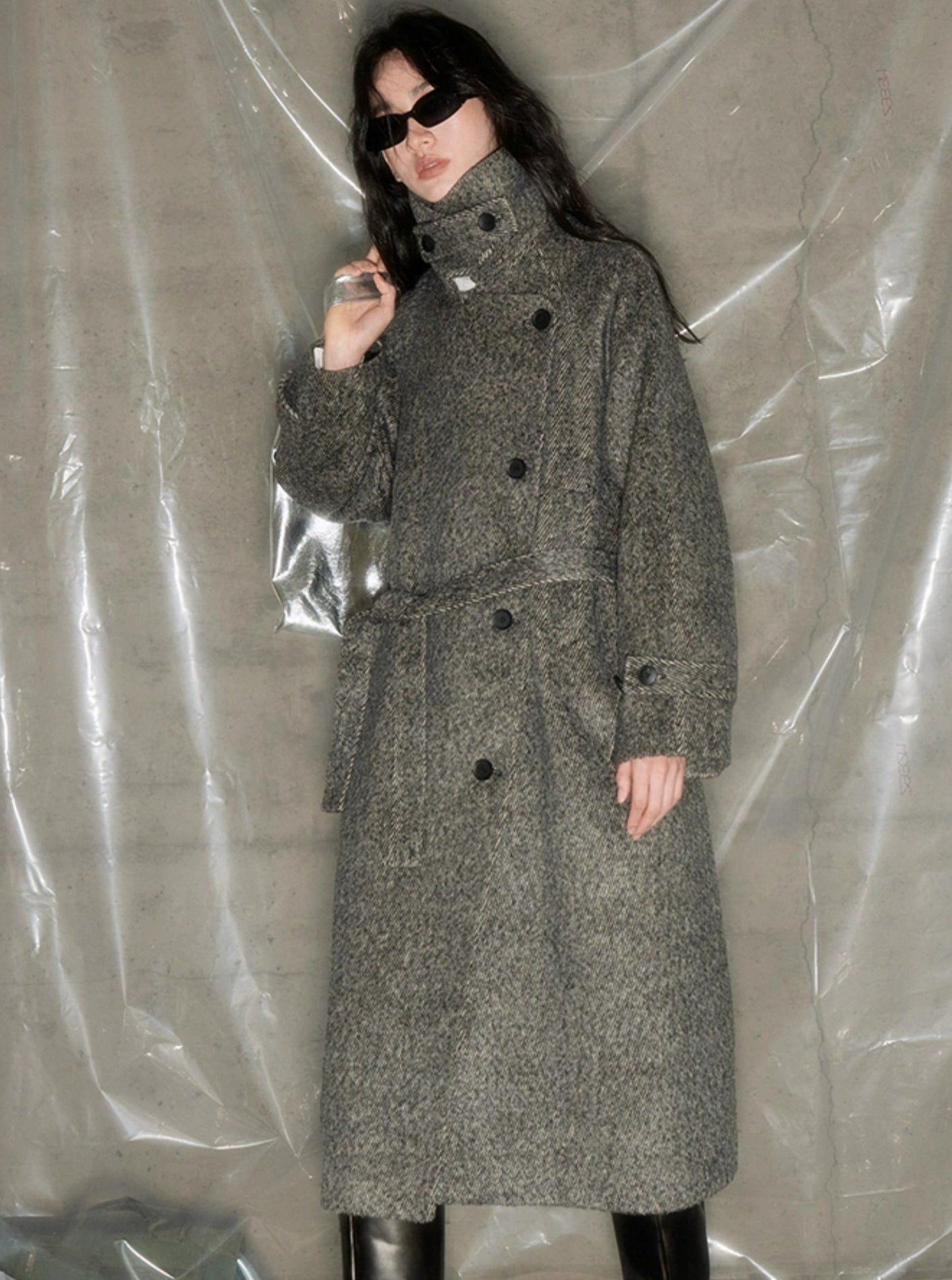 gray squid blazer coat