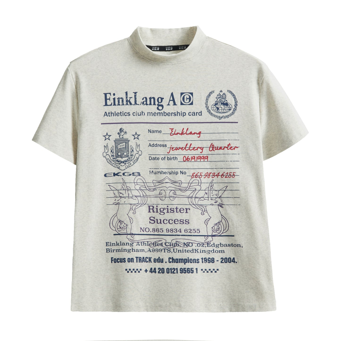 Vintage Letter Print T-Shirt