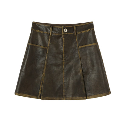American leather skirt
