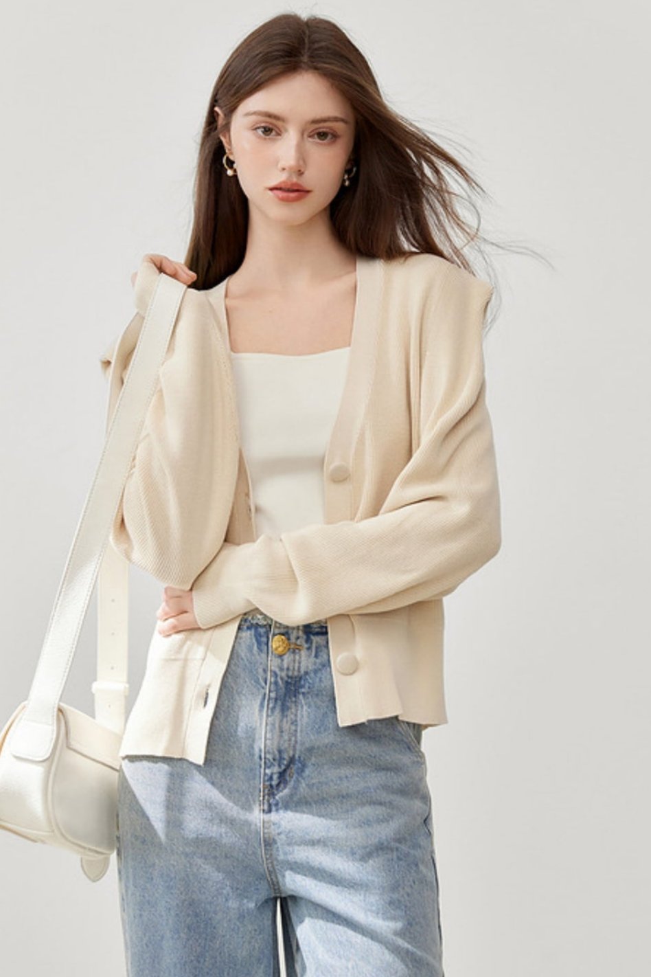 Simple Wool Cardigan Jacket