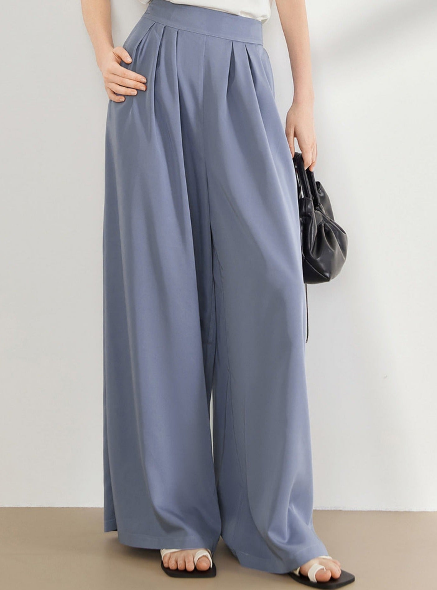 Relaxed Wide-Leg Casual Pants