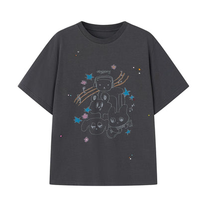 Strawberry Musician Printed T-Shirt