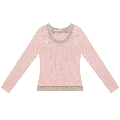 Retro Knit Chain Top