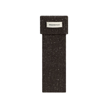 Cuffed Wool Calf Stacking Socks