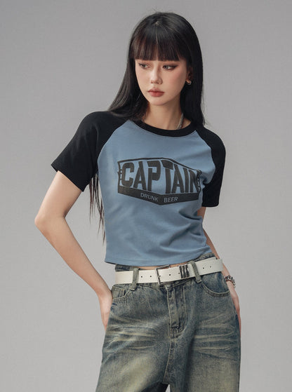 Hip Hop Short Sleeve Crew T-Shirt