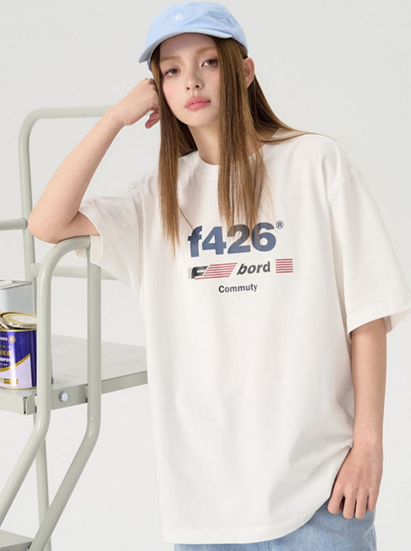 Loose Casual Flag T-Shirt