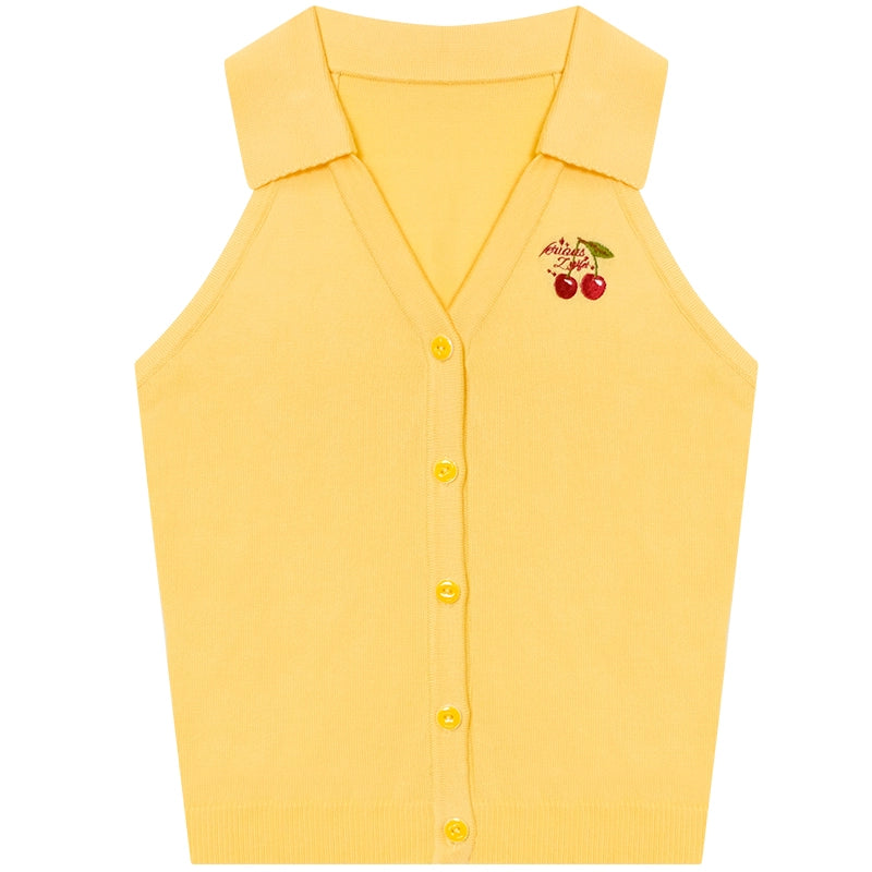 Slim Fit Knitted Vest