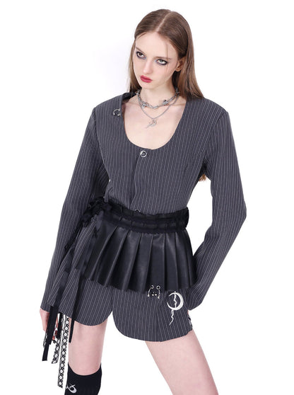 Original Perforated Industry Short Skirt Belt