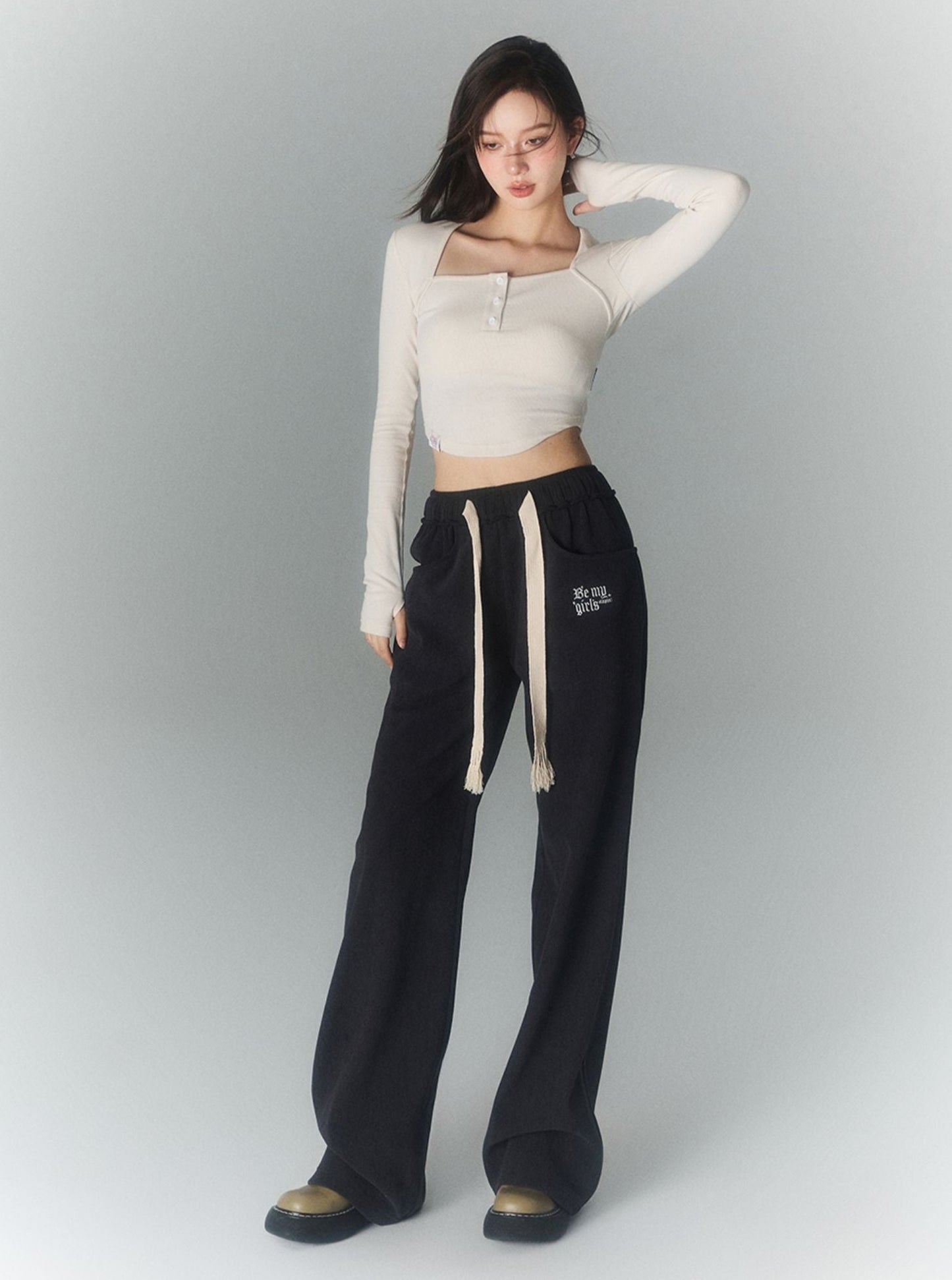 Casual High Waist Loose Pants