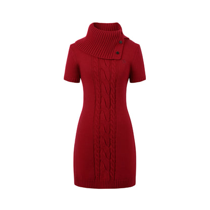 Cable Knit A-Line Dress