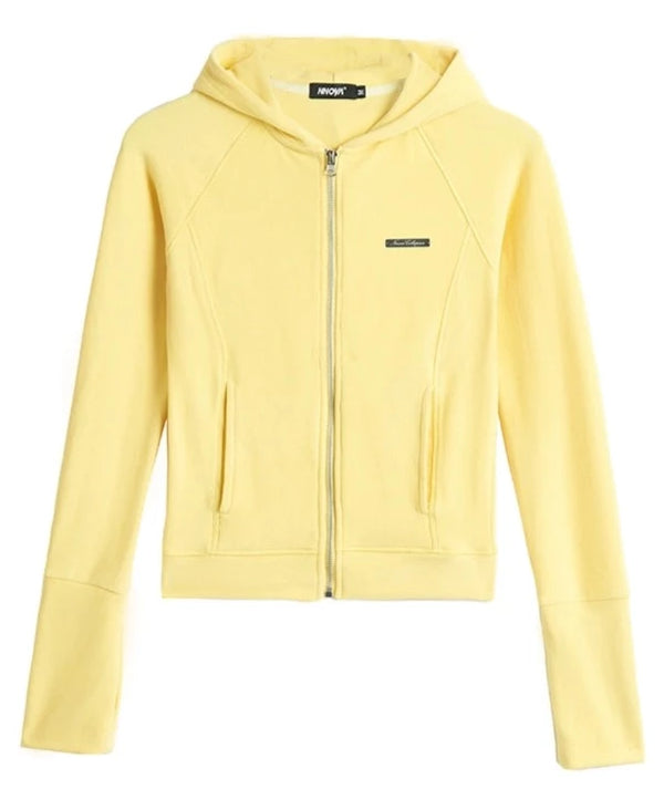 American vintage slim hooded sweatshirt tops