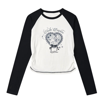 American Retro Raglan Long Sleeve T-Shirt