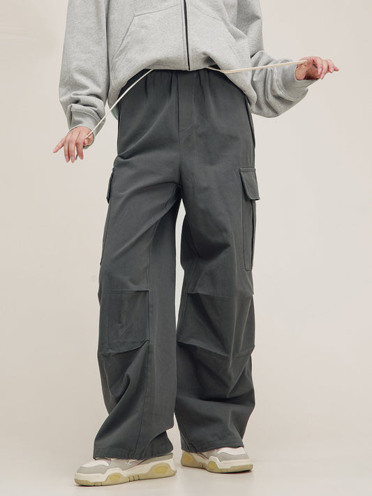 American Retro Multi Pocket Grey Work Pants