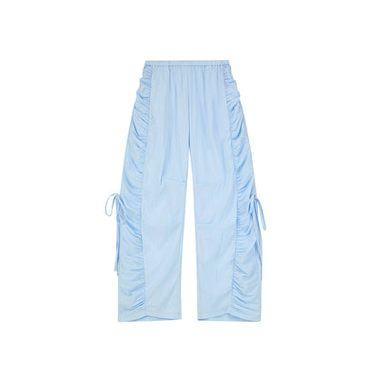 Vintage Blue Tie-Up Pants