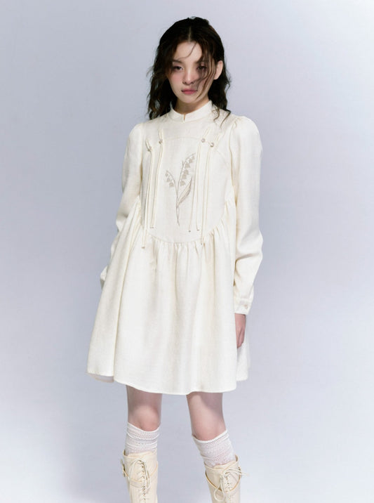 Original Innovative Cream Lily Dress