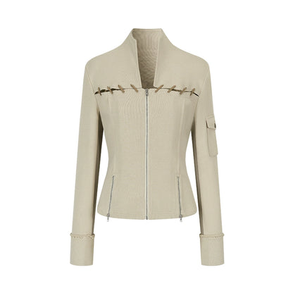 Two-Tone Velvet Suede Sweatshirt