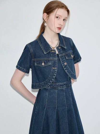 Denim Shirt and Sundress Set-Up