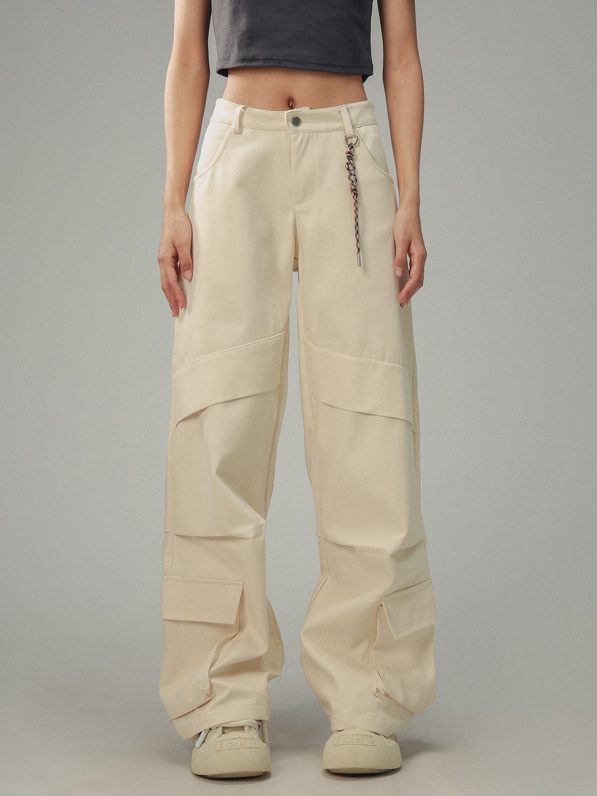 Sense Black Trousers Cargo Pants