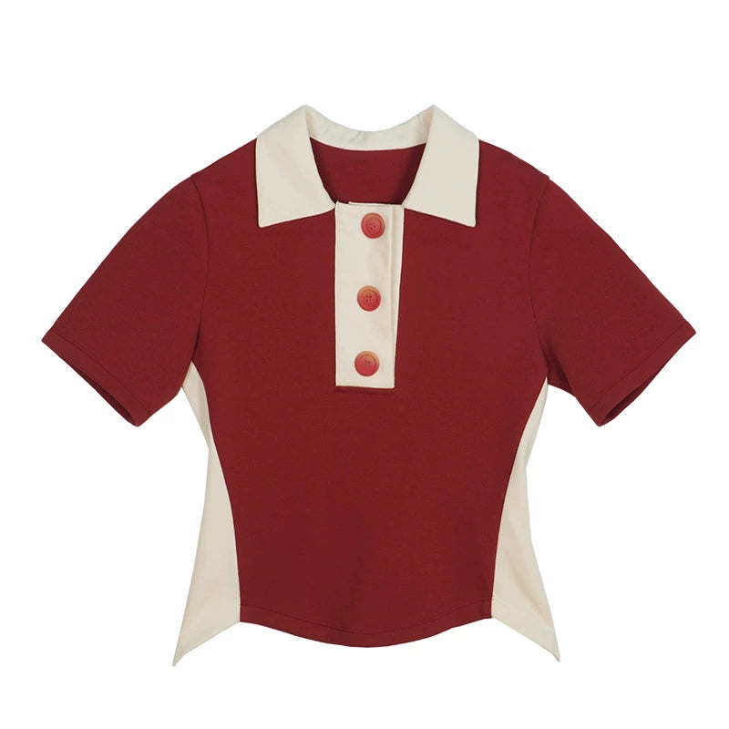 Polo-T-Shirt mit kurzen Ärmeln