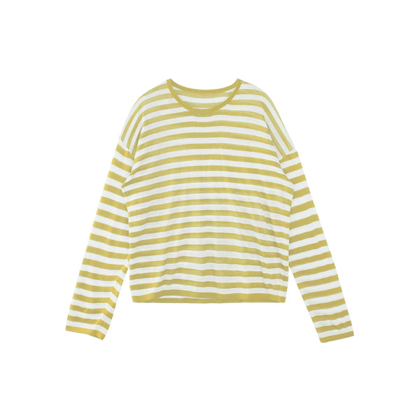 Tencel Knit Striped Two-Piece Set-Up