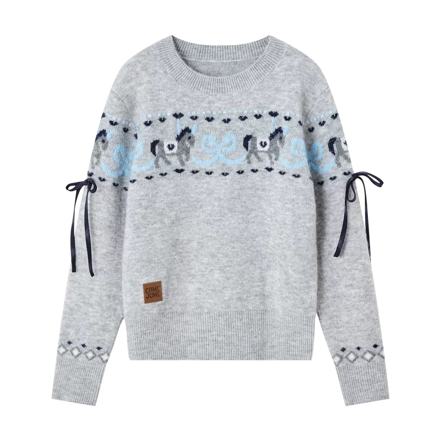 Fun Spinning Pony Jacquard Sweater
