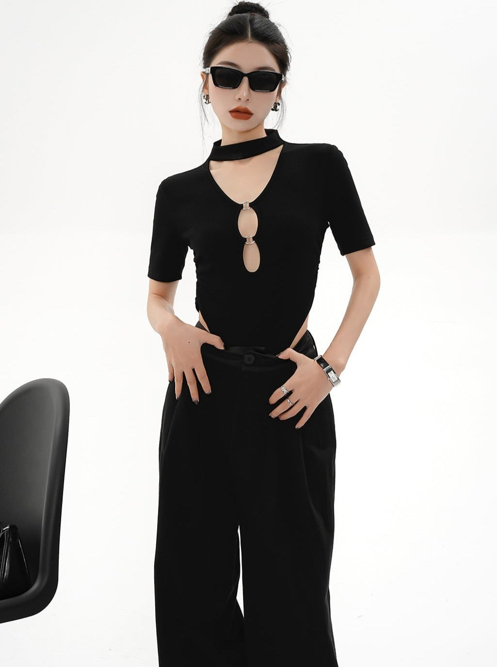 One-Piece Waistless Slim Shirt