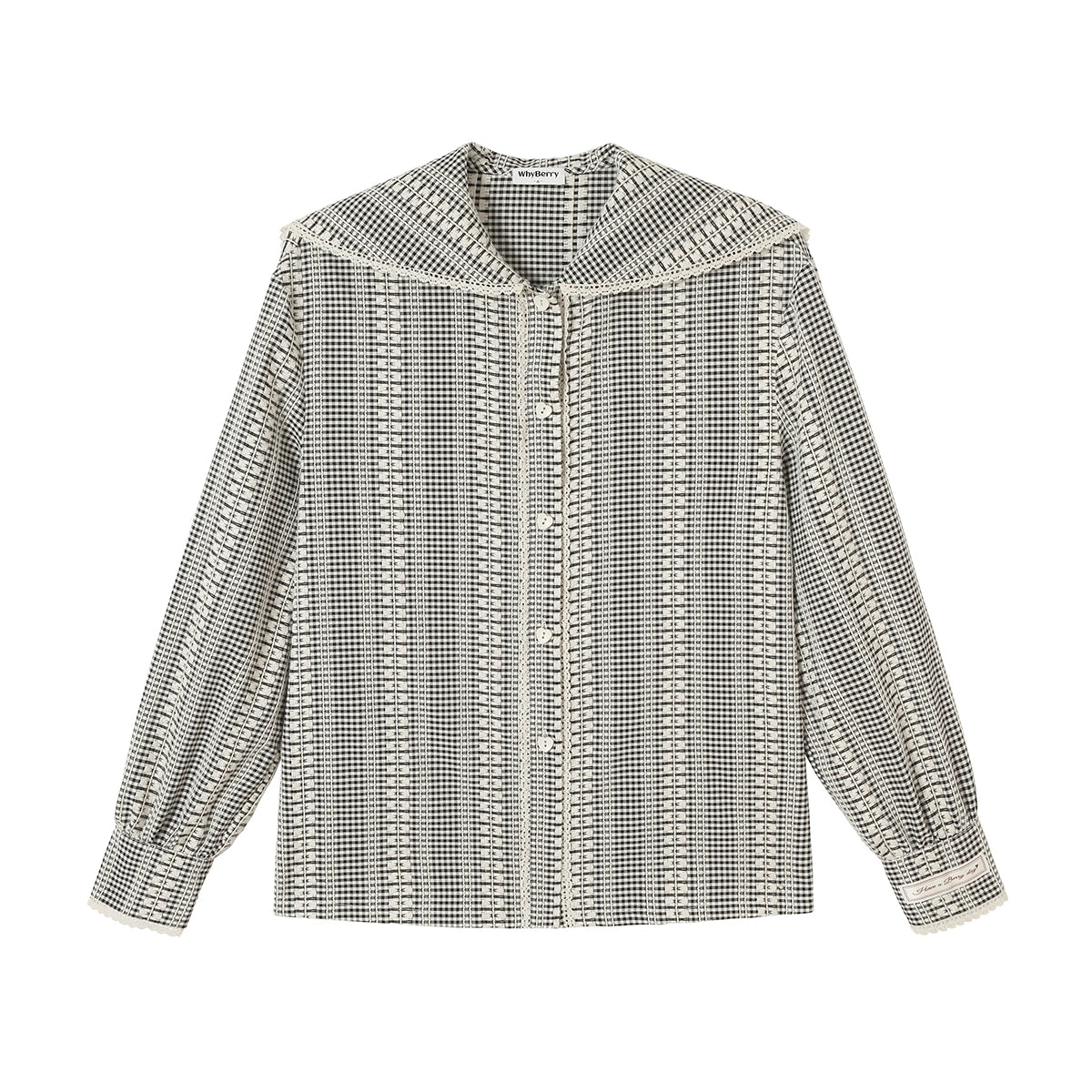 Collar Contrast Button-Down Shirt