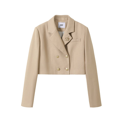 DOUBLE-BREASTED BLAZER LOOSE COAT