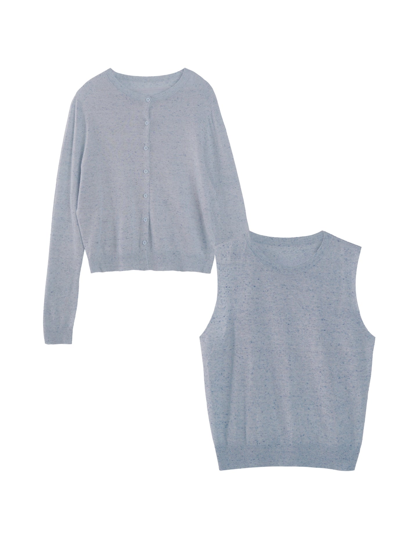 Linen UV Protection Knit Set-Up