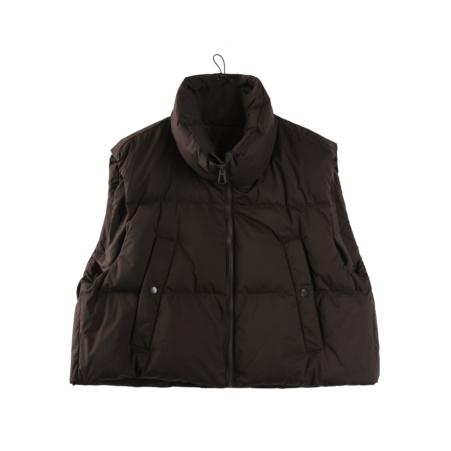 Coffee-Colored Down Vest